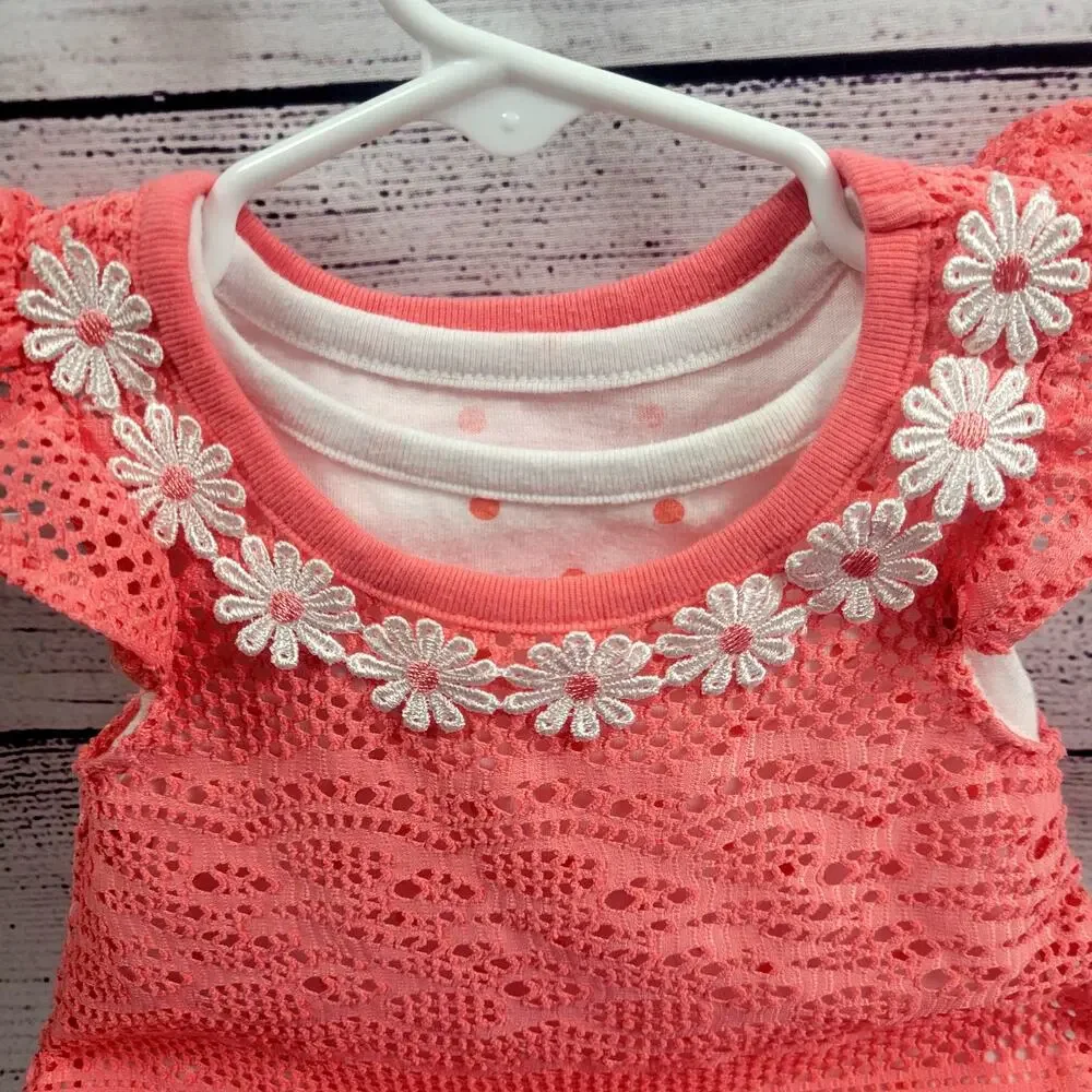 Nannette Baby Girl's 2 Piece Crochet Capri Set Size‎ 12mo NWOT